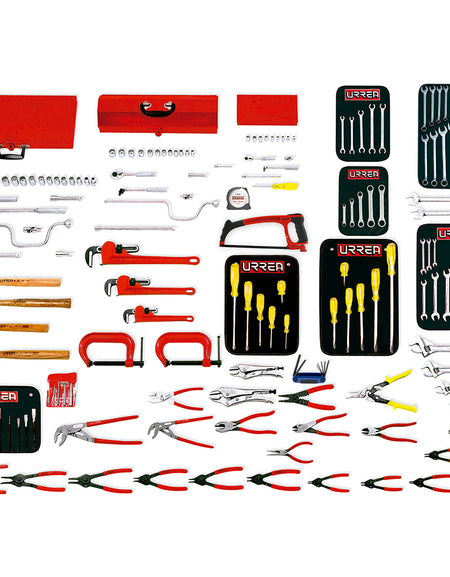 Juego intermedio industrial combinado 162 piezas Urrea