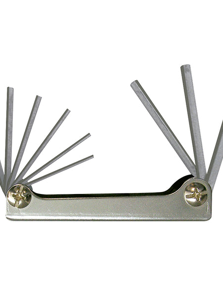 Juego de 9 llaves hexagonales en pulgadas tipo navaja Surtek