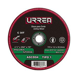 Disco abrasivo tipo 1 para piedra 4-1/2" x 3/64" uso mega pesado