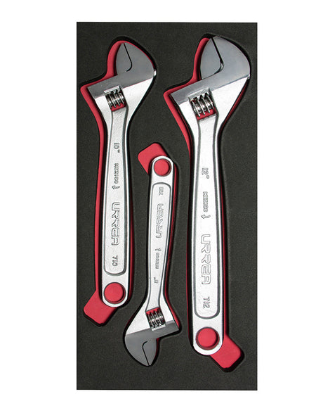 Juego de 3 llaves ajustables Urrea