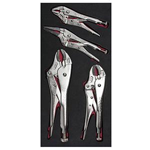 Juego de 4 pinzas de presion