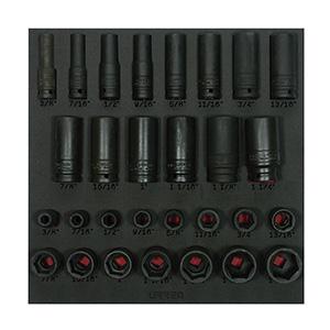 Juego de 30 dados de impacto cortos y largos métricos