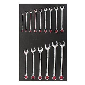 Juego 15 llaves combinadas Métrico