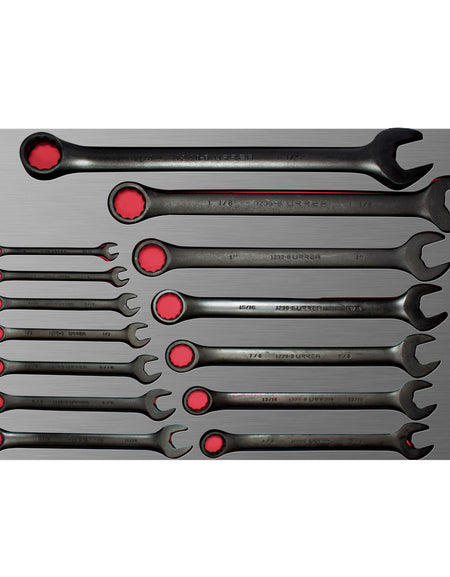 Jgo 14 llaves combinadas black pulgada módulo laminado Urrea.