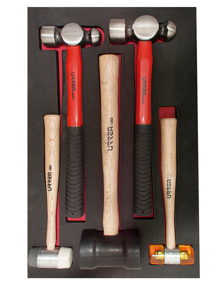 Juego de 5 Martillos varios Urrea