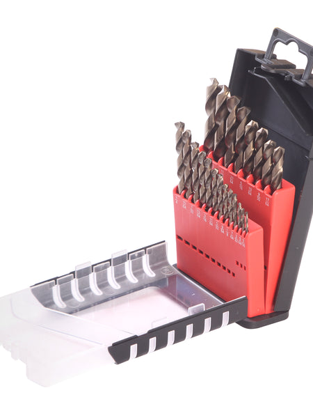 Juego 21 brocas cobalto 1/16-3/8" Urrea