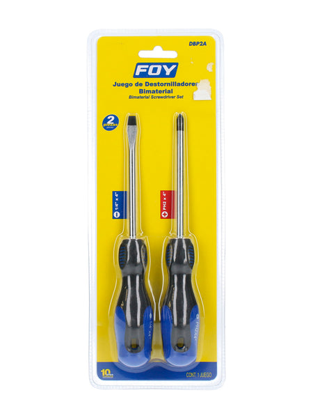 Juego 2 Destornillador bimaterial Trompo Foy