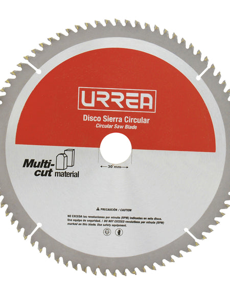 Disco sierra circular para aluminio 12" 80 dientes Urrea