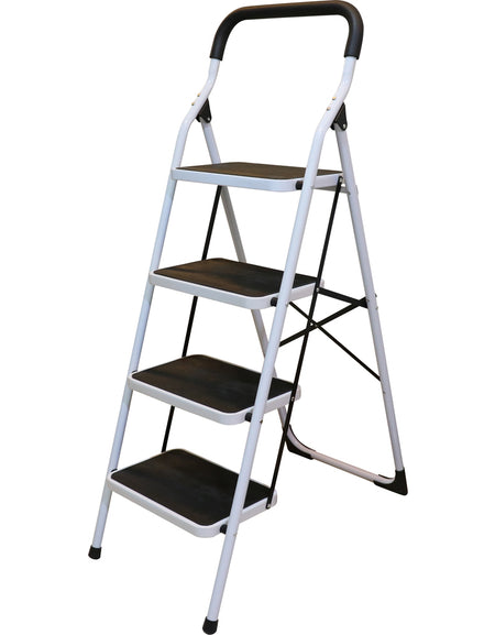 Escalera tubular plegable taburete acero 4 escalones Surtek.