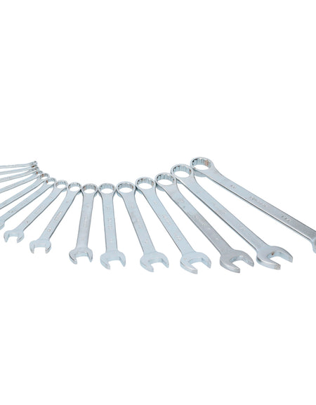 Juego de 15 llaves combinadas pulgadas satinadas rack Surtek