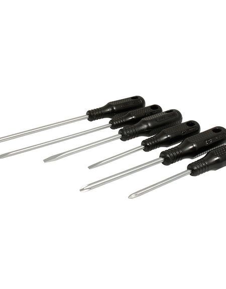 Juego de 6 destornilladores negros combinado Foy