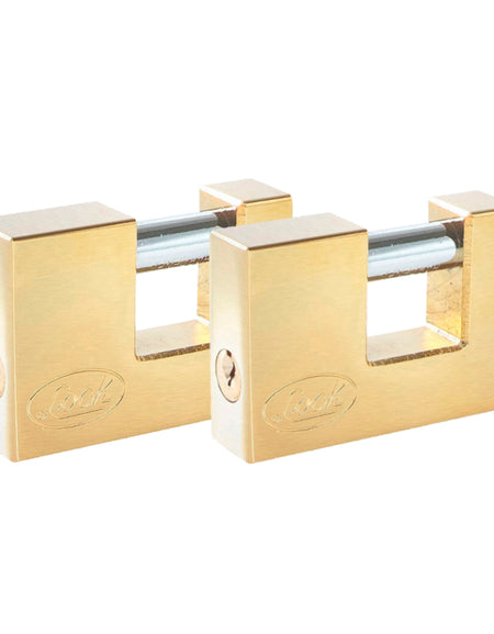 Juego de 2 candados para cortina latón 80mm Lock