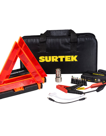 Juego de arrancador portátil con accesorios 4 pz Surtek