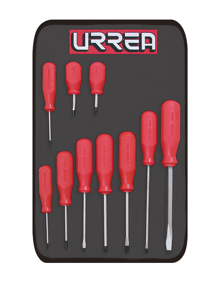 Juego de 10 destornilladores serie R combinado Urrea