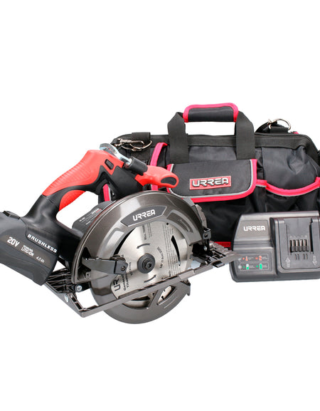 Sierra Circular Con Batería Y Cargador 4pz Urrea