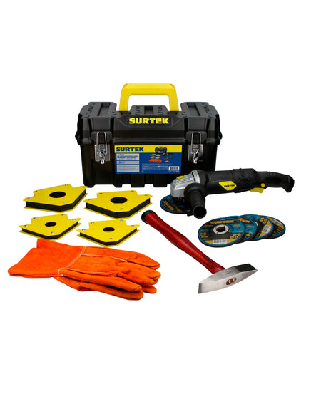 CPS17K Caja plastic 17x9x8" Rosa 1pz. 137404 Guantes nailon c/nitrilo M 1pz. NF9 Navaja utilit automática 1pz. PM06P Pinza mecánico 6" rosa 1pz. LA32AA Linterna anti impacto 3LED 2AA 1pz. LLC14P Llave de cruz plegable 14" 1pz. D245P Destornillador rosa phillips#2 1/4x4" 1pz. D204P Destornillador rosa plana redon1/4x4" 1pz
TRF101 Triangulo reflejante 10" 1pz. EM5 Jgo 5 llaves españolas mm pul 1pz. 926P Pinza punta larga 6" rosa 1pz.