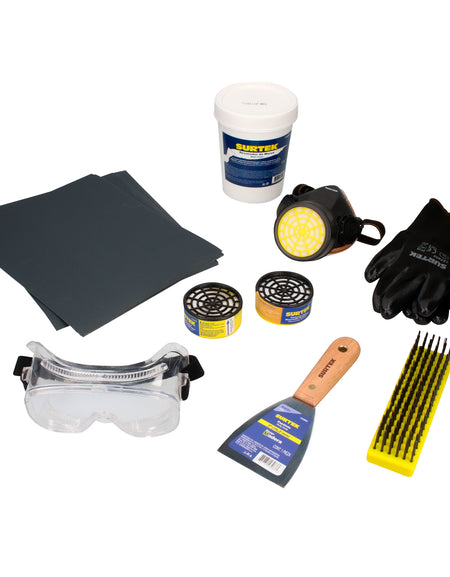 Juego herramientas y accesorios para resanar muros Surtek