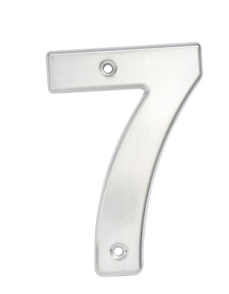 Numero 7 bold 4" cromo satinado Lock