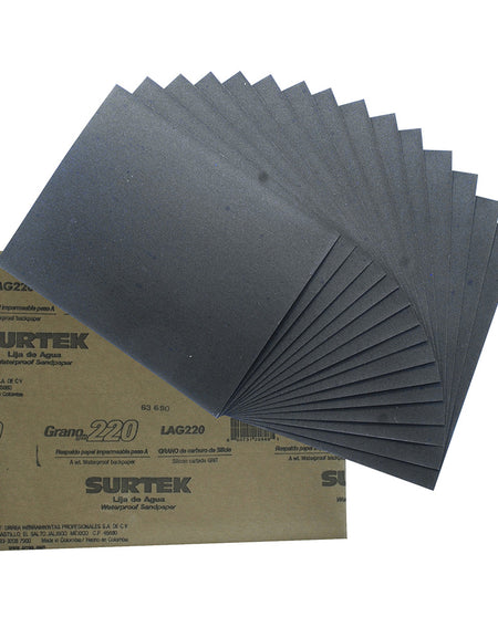 Lija agua grano 220 Surtek