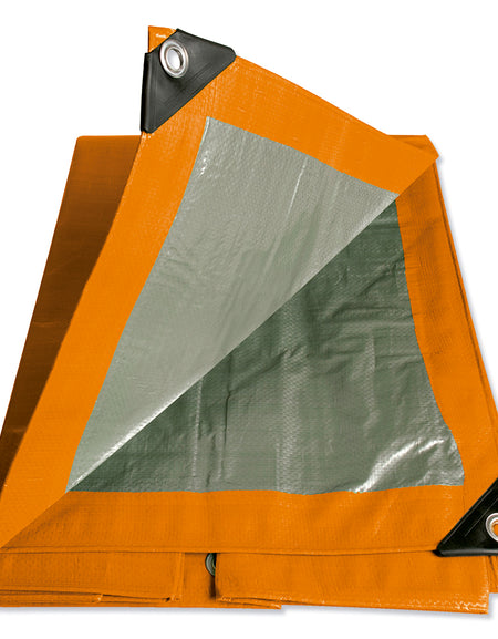 Lona polietileno naranja 20 x 30 pies Foy