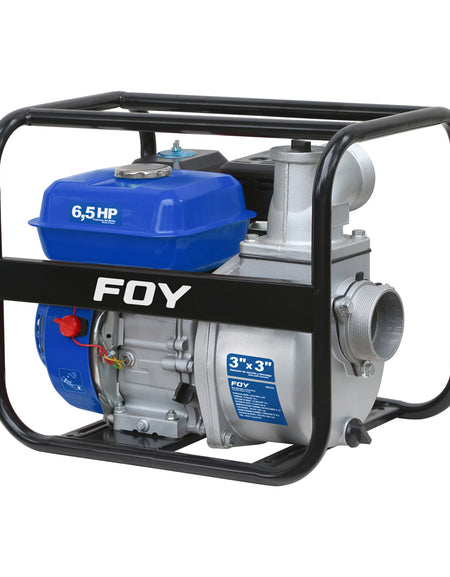 Motobomba 6.5HP, 196cc, flujo máximo 1000 L/min, 3.6 L Foy