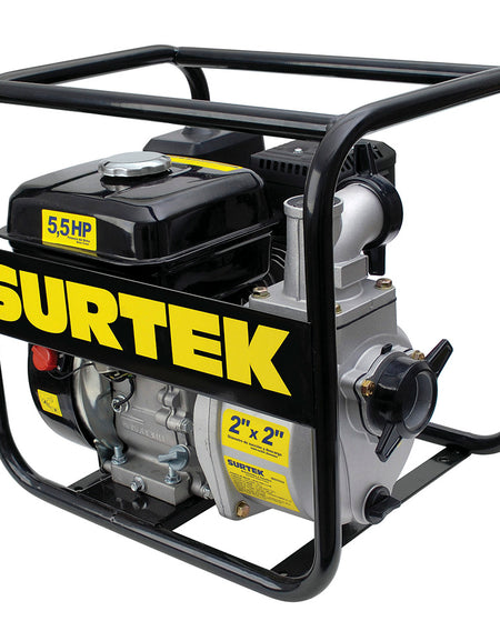 Motobomba a gasolina 2" x 2" 5.5HP 163CC Surtek