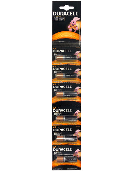 Tira de pilas Duracell AA con 6pzas. Surtek