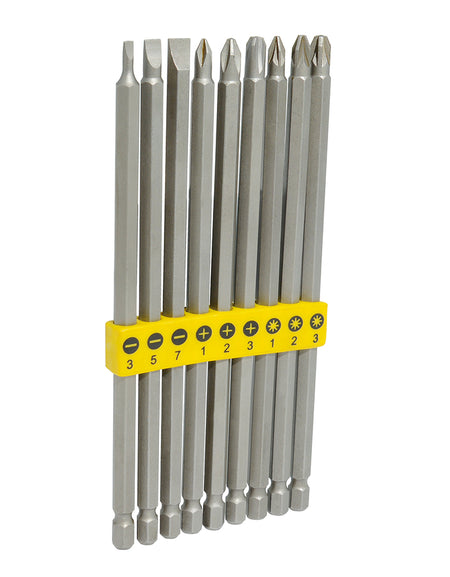 Juego de 9 puntas largas intercambiables en juego Surtek