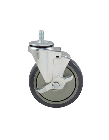 Rueda de poliuretano de 5" con freno para estantería Urrea