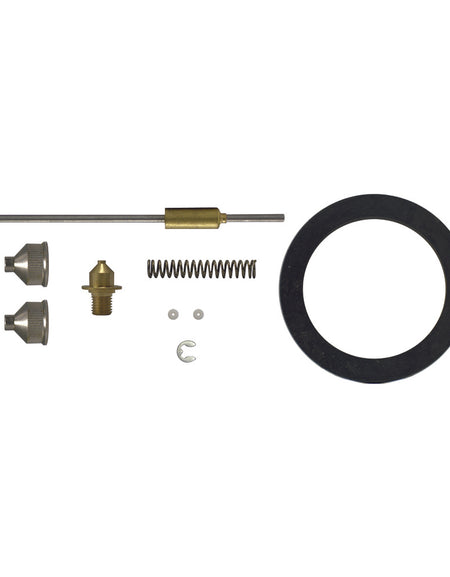 Repuesto para pistola para pintar de baja presión PPB1. Incluye: 2 boquillas de tipo abanico, 1 boquilla de punto, 1 aguja, 1 resorte, 1 arandela de hule, 4 arandelas Surtek