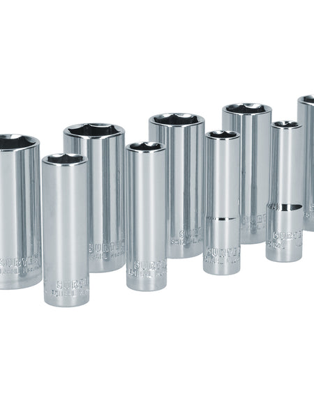 Juego de 9 dados largos en pulgadas 3/8" Surtek