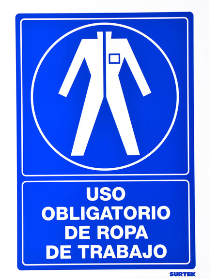 Señal "Ropa de trabajo" Surtek
