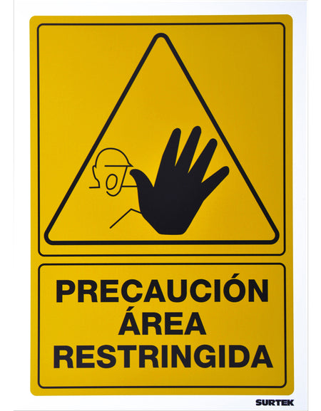 Señal "Área restringida" Surtek