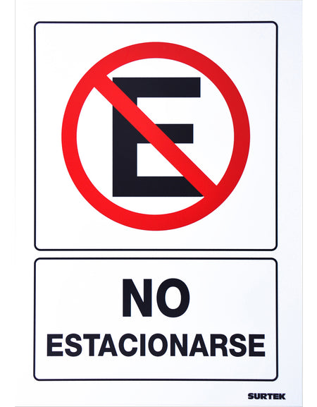 Señal "No estacionarse" Surtek