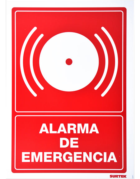 Señal "Alarma de emergencia" Surtek