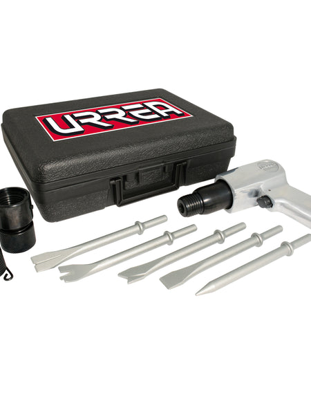 Juego de martillo neumático UP711 con 7 piezas Urrea