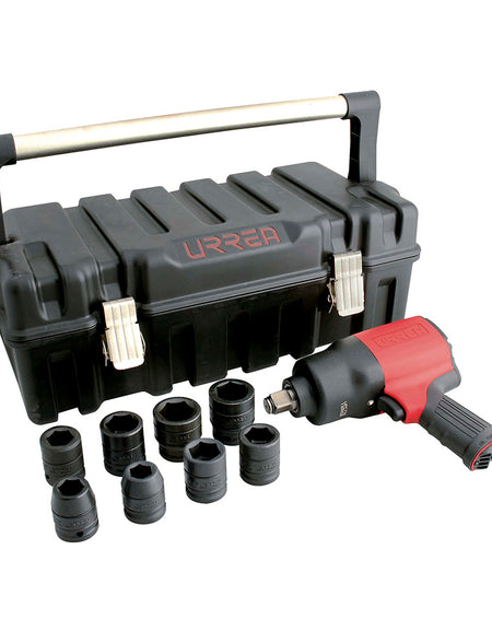 Juego pistola neumática UPC776 de 3/4" 10 pzs en pulg Urrea