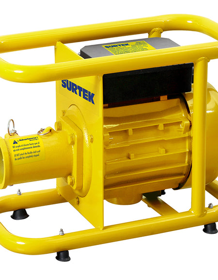 Surtek Vibrador de concreto eléctrico con motor de 1.5 HP de potencia, encastre Dynapac de 38 mm