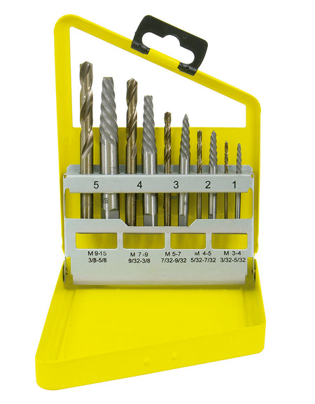 Juego de extractor tuercas barridas 10 piezas Surtek