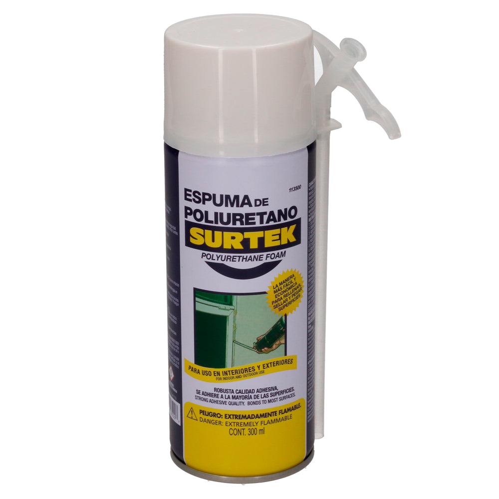 Espuma de poliuretano uso industrial 300 ml Surtek