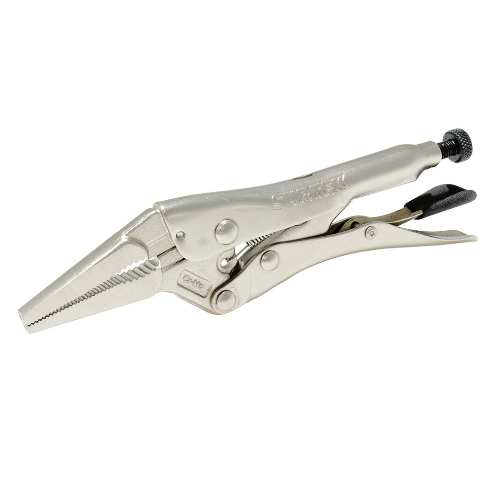 Pinza de presión nariz larga 9" Surtek