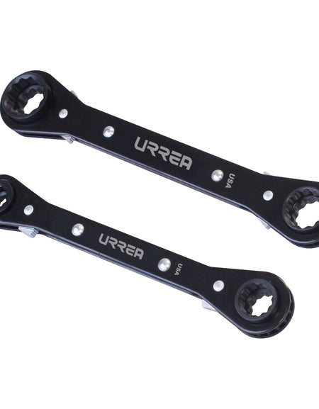 Juego de 2 llaves de matraca 4 en 1, en pulgadas Urrea