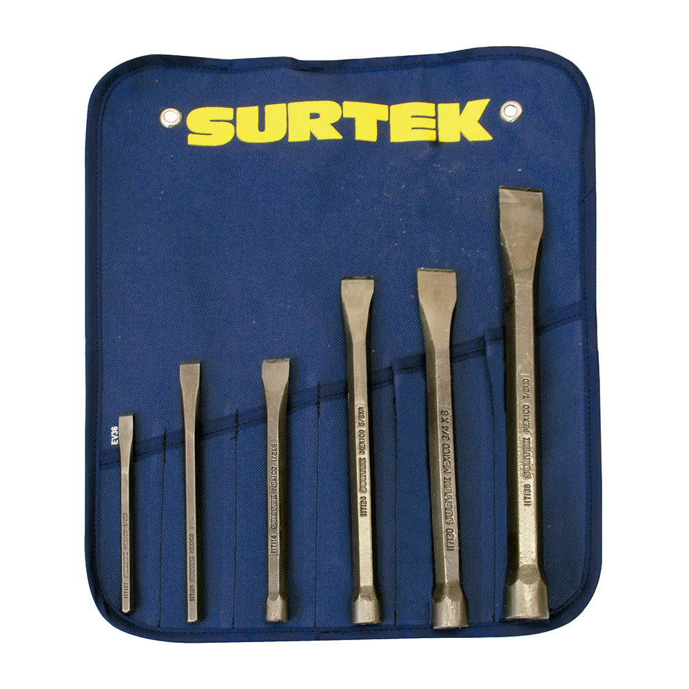 Surtek Juego de cinceles 6 piezas