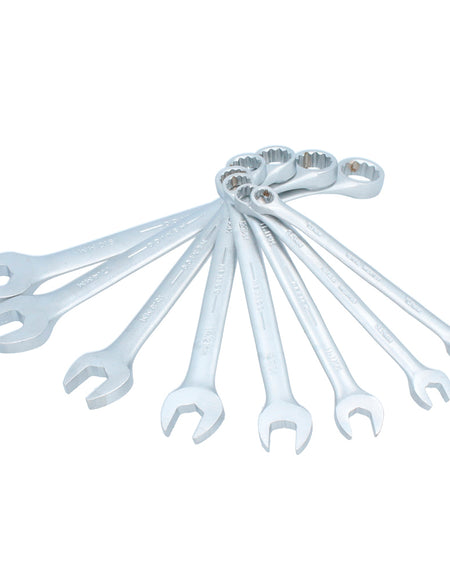 Juego de 8 llaves combinadas satinadas métricas Urrea