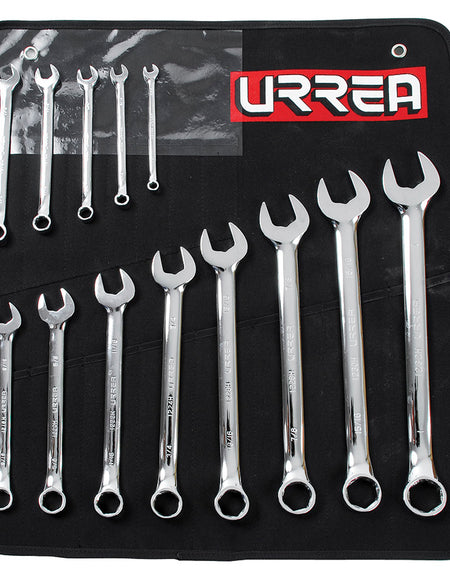 Juego de 13 llaves combinadas en pulgadas 6 puntas Urrea