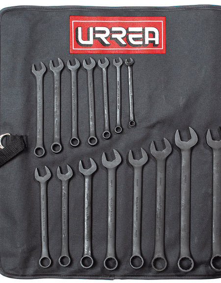 Juego 15 llave combinado black 12 puntas en pulgadas Urrea