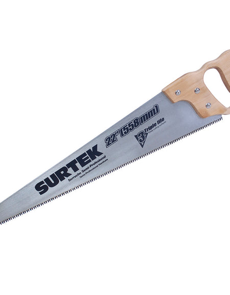 Serrucho 3filo 22" mgo madera Surtek