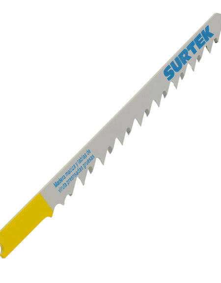 Segueta sierra caladora 6 dientes/pulg zanco U 5pzs Surtek