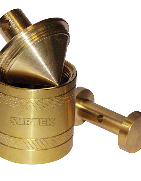 Plomada de latón tipo barril 355gr Surtek