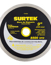 Surtek Disco de diamante corte continuo 9"